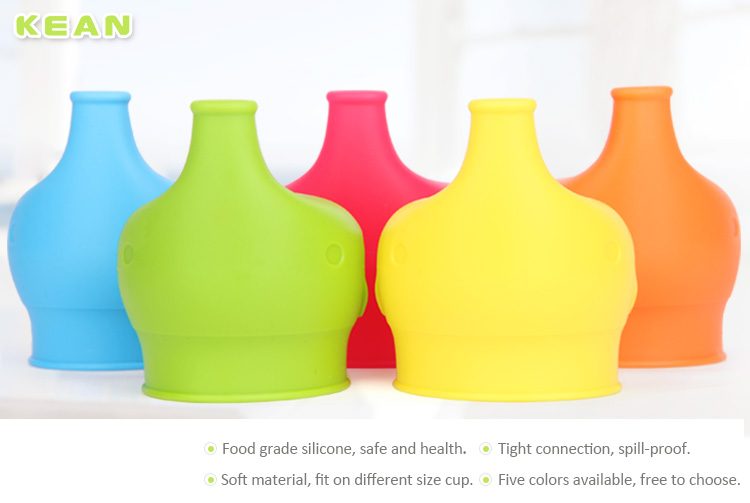 New Arrival Silicone Sippy Cup Lid, Mug Silicone Lid, Spill Proof Silicone Cup Lid