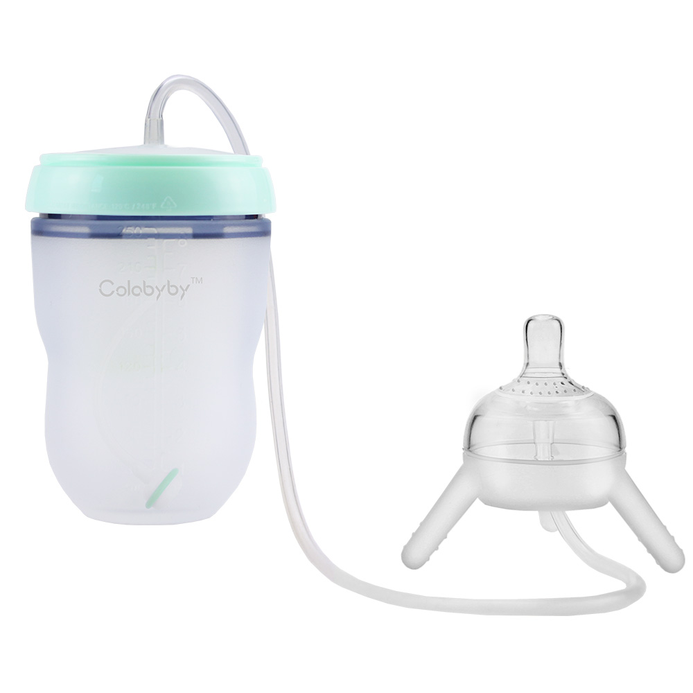 On the go feeding supplies hands free baby bottle