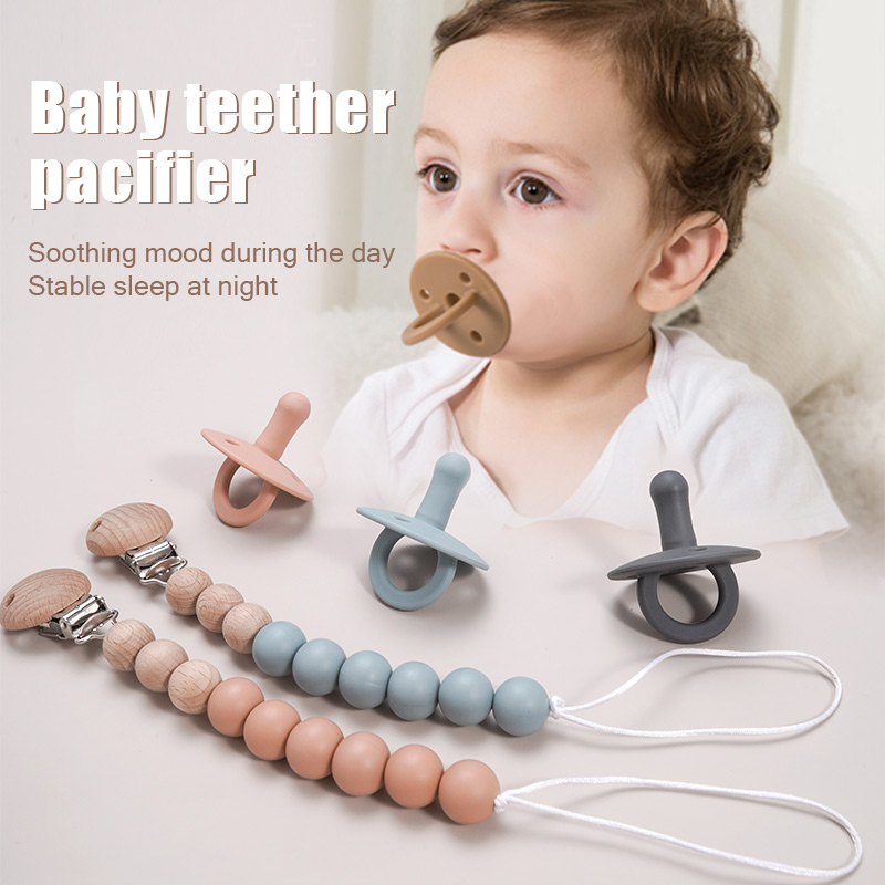 2021 Wholesale OEM BPA Free Infant Customize Soft Teething Soother Silicone Baby Pacifier