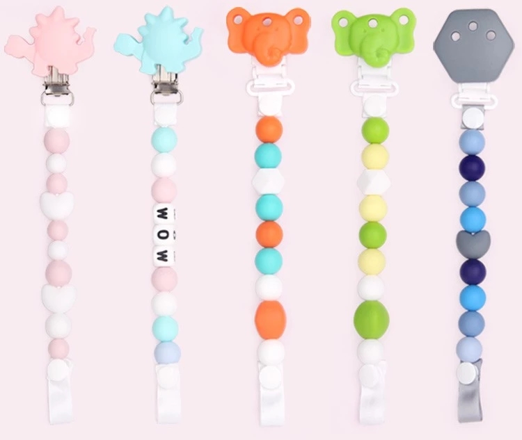 Baby Products Baby Pacifier Clip Holder,Teething Baby Pacifier Clip Silicone