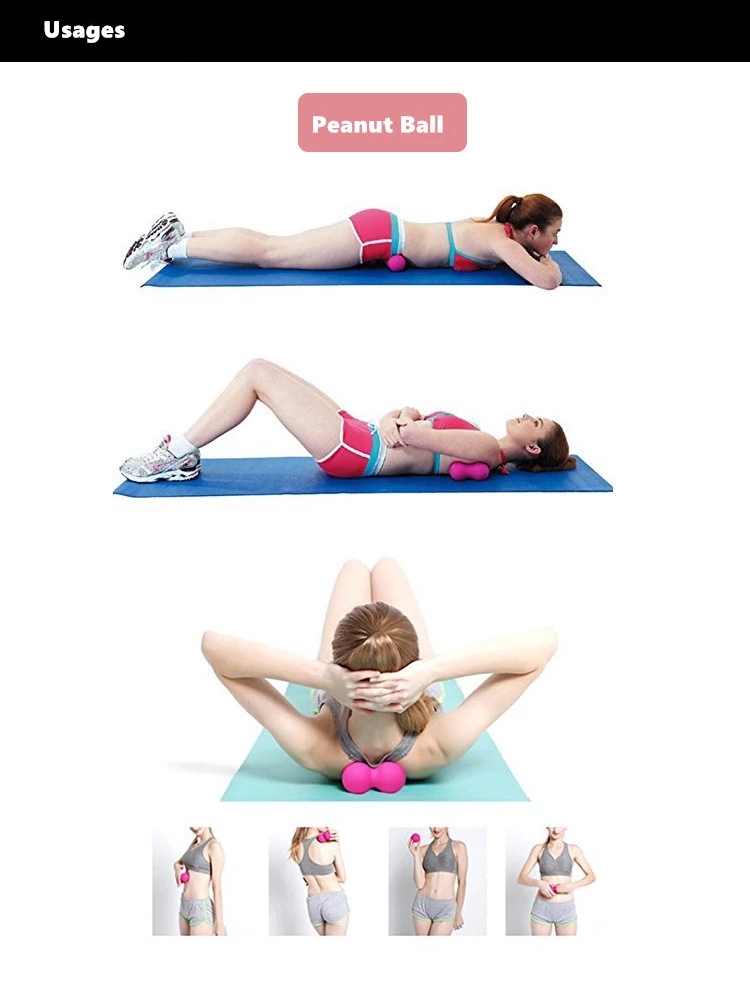 New Factory Price Foot Massager Peanut Shape Rubber Foot Roller Massage Ball