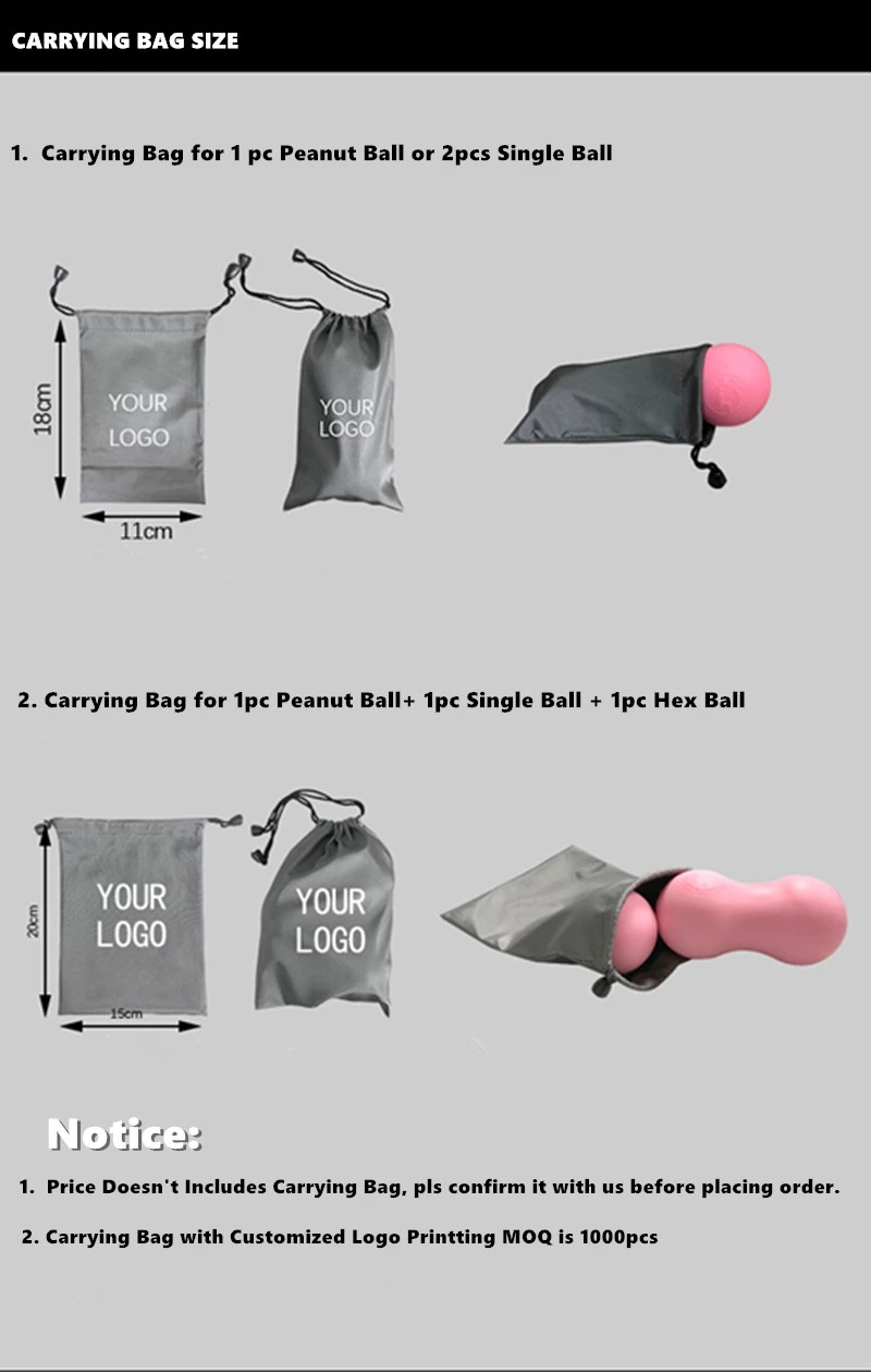 New Factory Price Foot Massager Peanut Shape Rubber Foot Roller Massage Ball