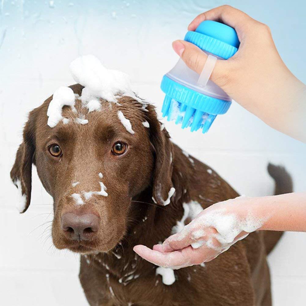 good quality slicker pet dog cat shower water supplies brush grooming removal silicon useful cleaning pet brush