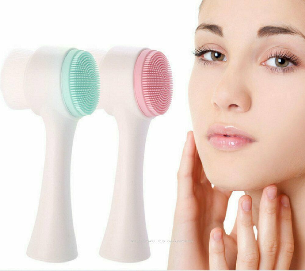 RTS product face cleaner silicone sonic face facial cleansing brush scrubber for face exfoliating brush