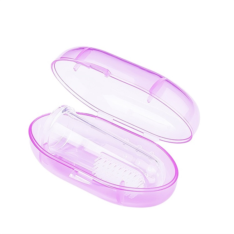 Amazon Hot Selling Infant Teether Mother Help Soft Silicone Baby Finger Toothbrush