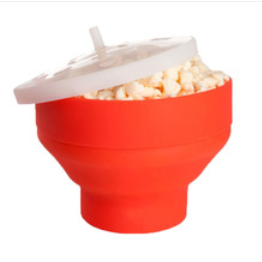 2019 Amazon New Product Silicone Popcorn Popping Bowl folding Microwave Silicone Popcorn Maker Bowl