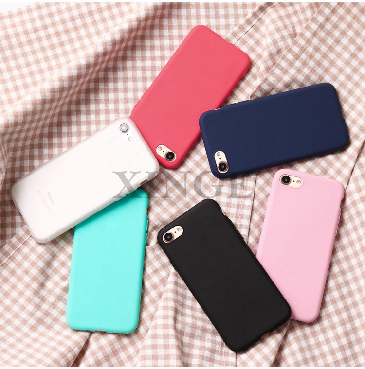 Slim Candy Color Frosted Matte Custom Rubber Silicon Phone Case For Iphone 11 Pro Max X XS XR 7 8 Plus