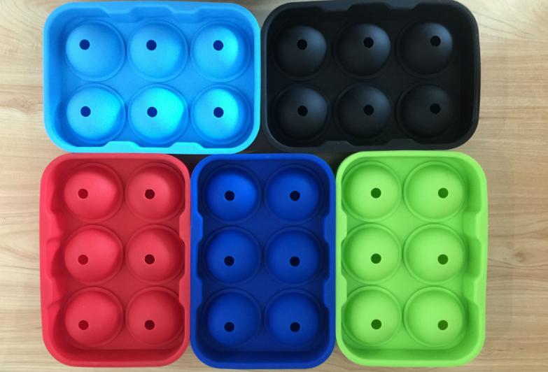 Round BPA Free Cube Trays Ice spheres cube maker silicone ice ball mold for Cocktail Whiskey