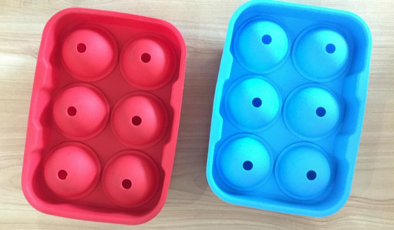 Round BPA Free Cube Trays Ice spheres cube maker silicone ice ball mold for Cocktail Whiskey