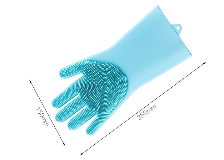 Factory Manufactures Silicone Gloves Scrubbed Dish Scrubbing Glove Magic Silicone Cleaning Gloves