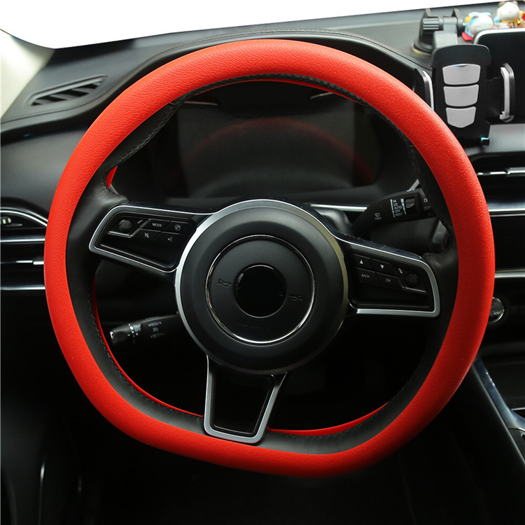 Hot Sell Custom Color 34-42cm Silicone Car Steering Wheel Covers