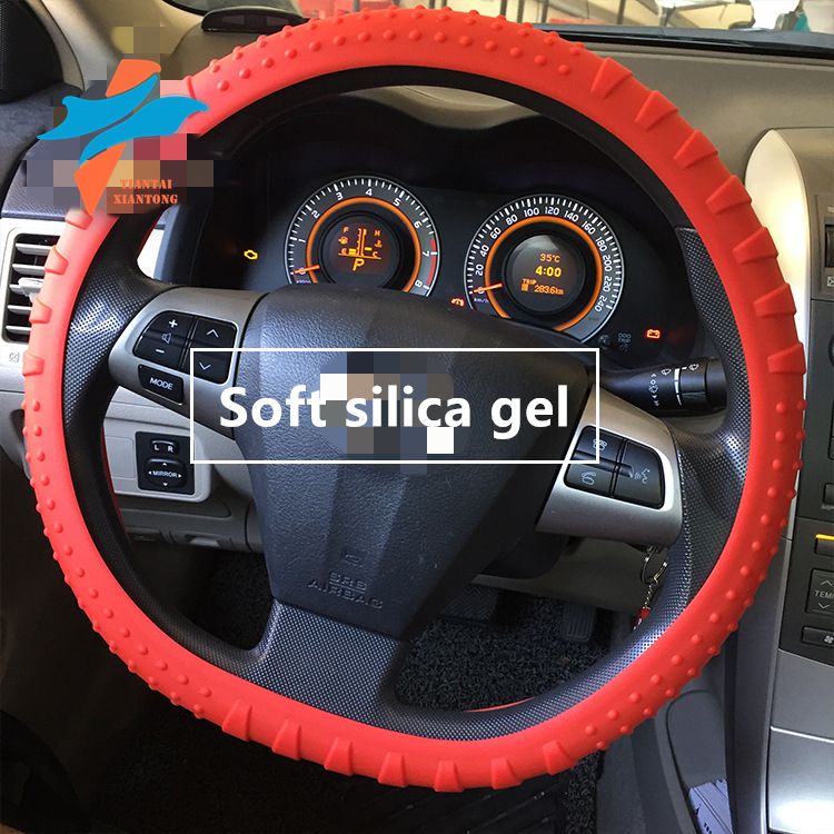 Custom Silicone Wear resistance  Waterproof Universal Steering Wheel Cover