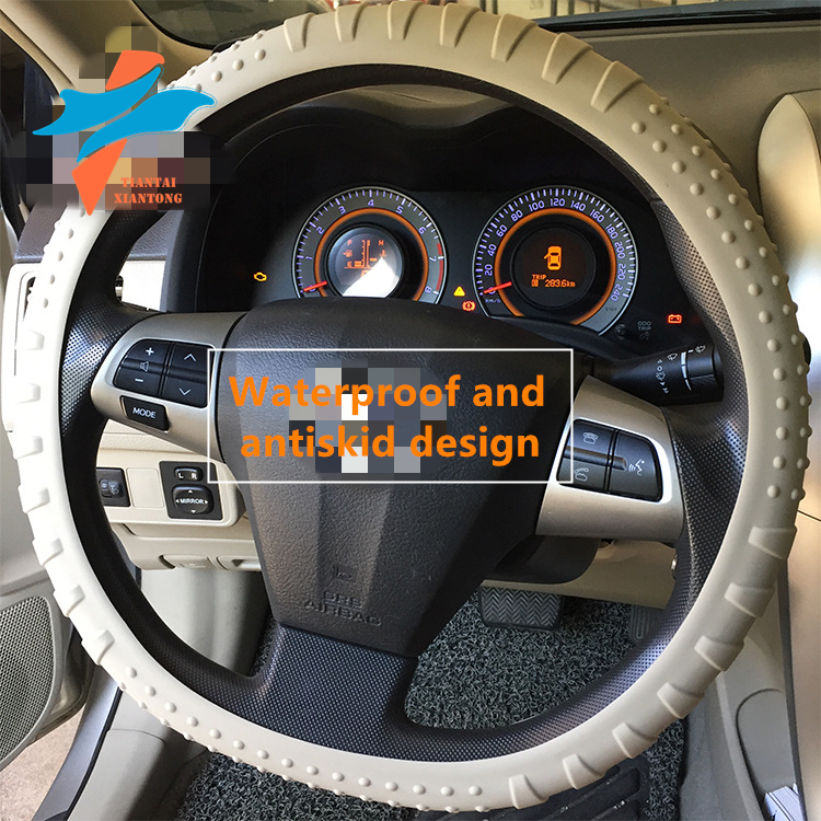 Custom Silicone Wear resistance  Waterproof Universal Steering Wheel Cover