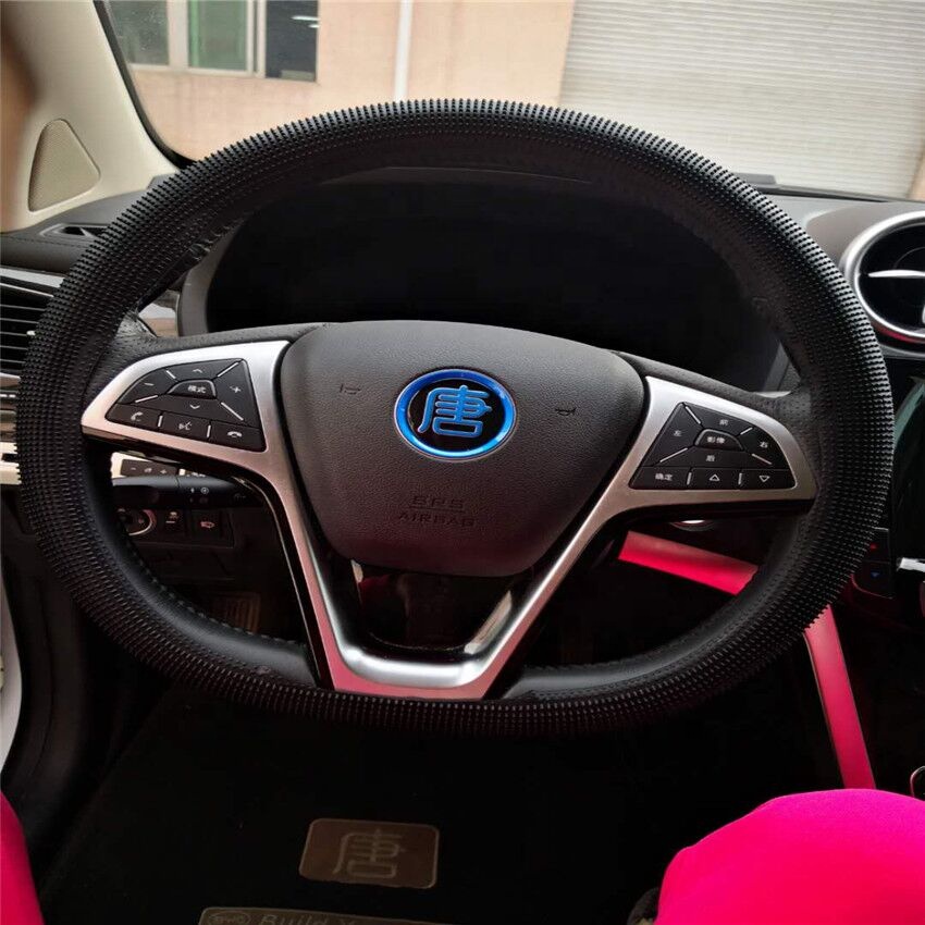 2021 Wholesale Hot Sale silicone custom logo steering wheel cover for car