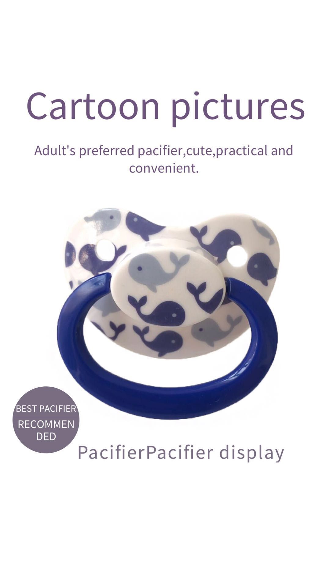 Free sample 2020 pacifier fun parent-child food grade silicone adult pacifier