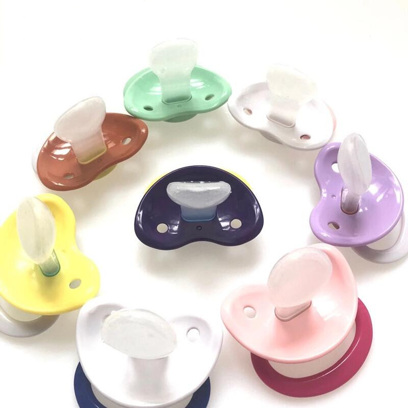 Free sample 2020 pacifier fun parent-child food grade silicone adult pacifier