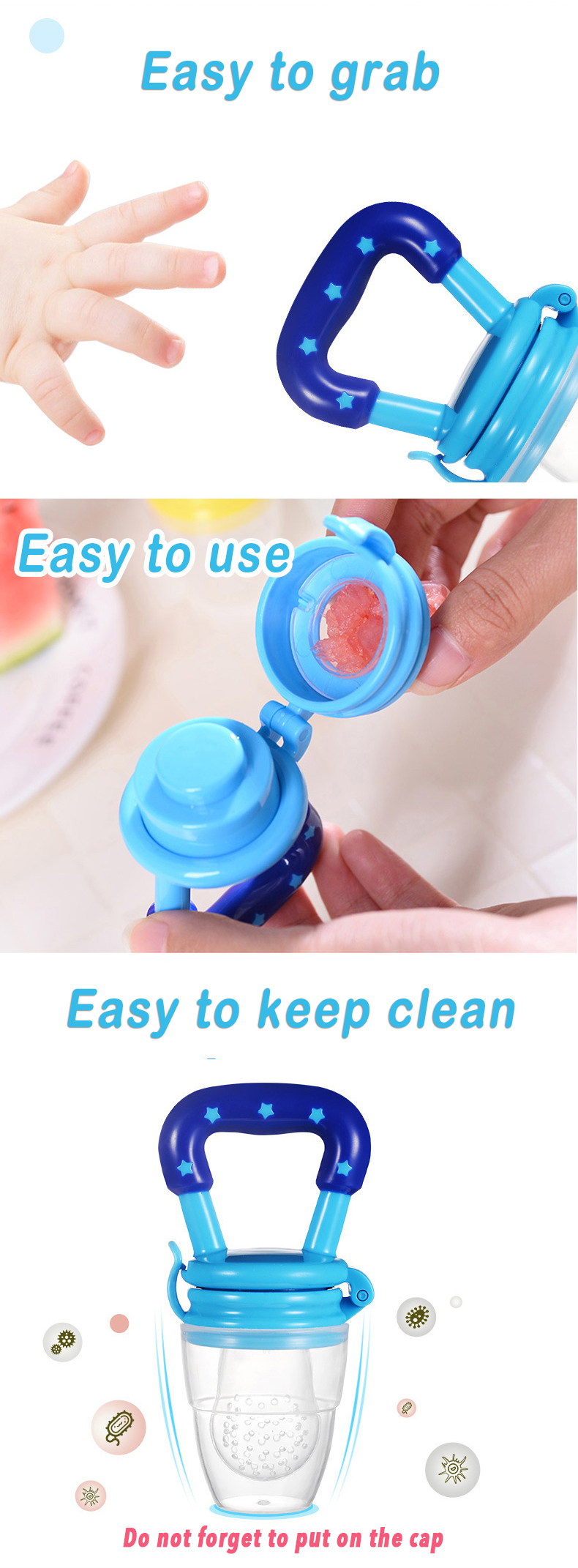 Silicone Baby fruit feeder Infant Teething Toy Baby silicone Pacifier