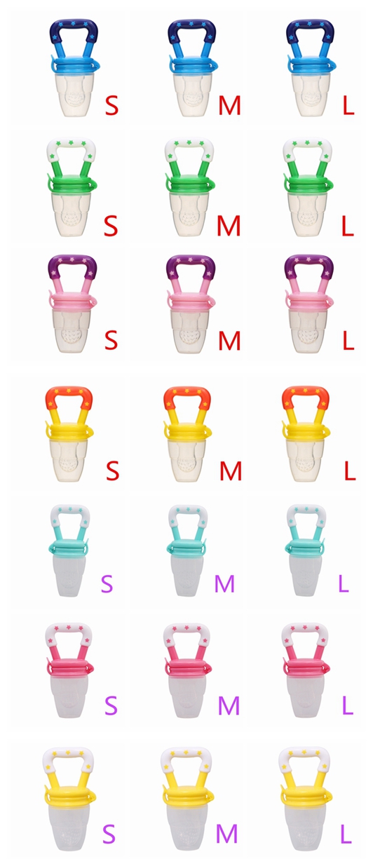 Multi function baby toy washable and reusable colorful safety toy feeder pacifier silicone