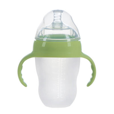 ECO Friendly Nursing NewbornCollapsible Sipper Milk Nipple Feeder Set Silicone Baby Feeding Bottle