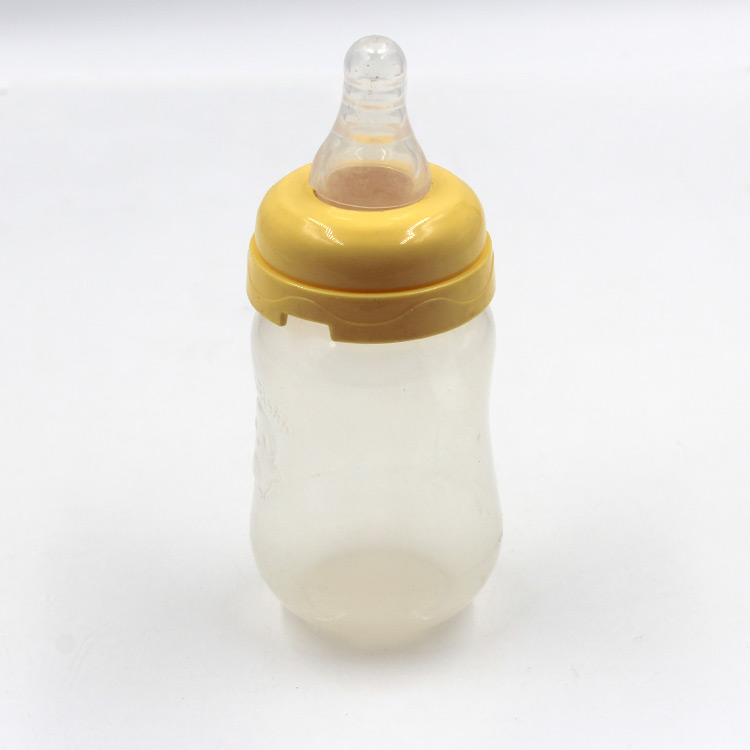 Custom PP Milk Baby Feeding Bottle With Silicone Nipple